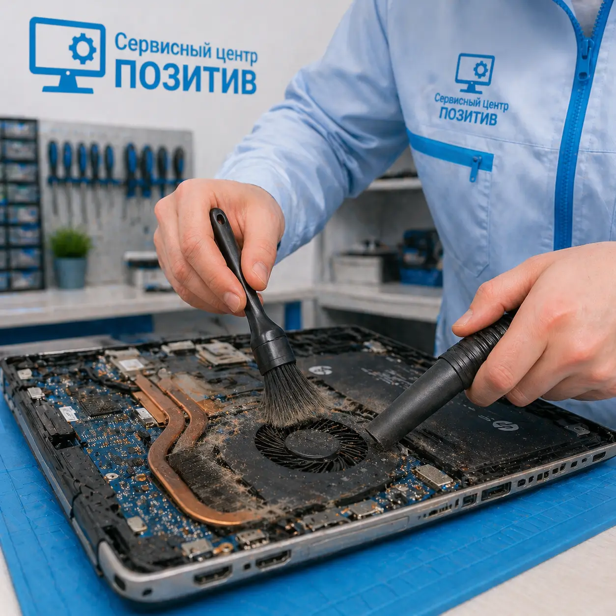 чистка ноутбука HP в Томилино