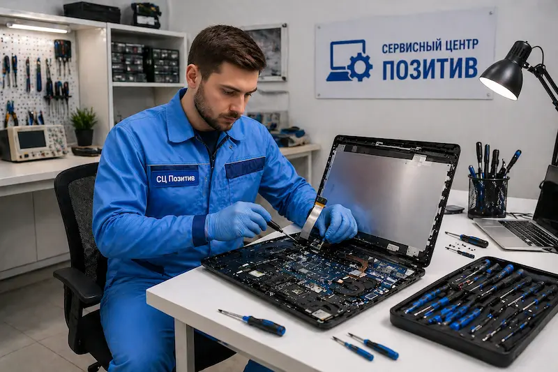 Замена шлейфа матрицы ноутбука в Томилино