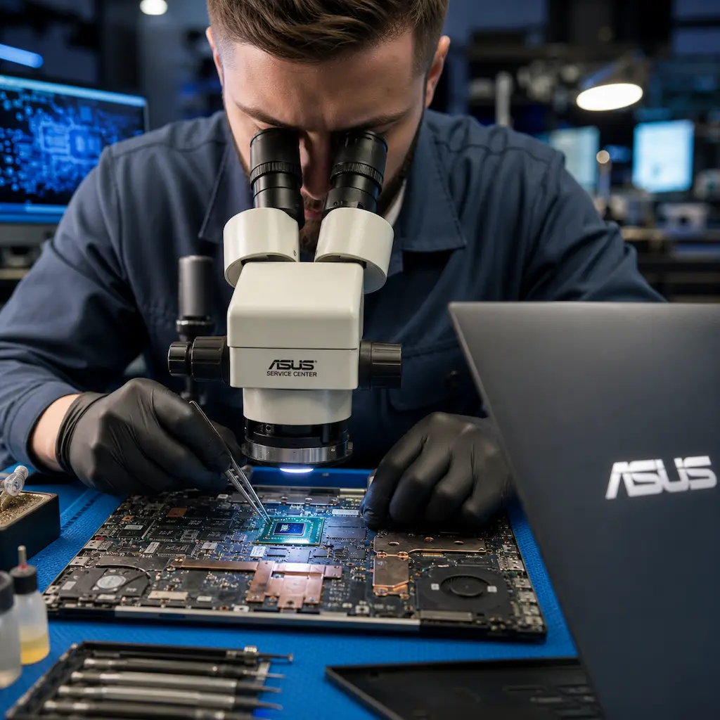 Замена видеокарты ноутбука Asus в Томилино
