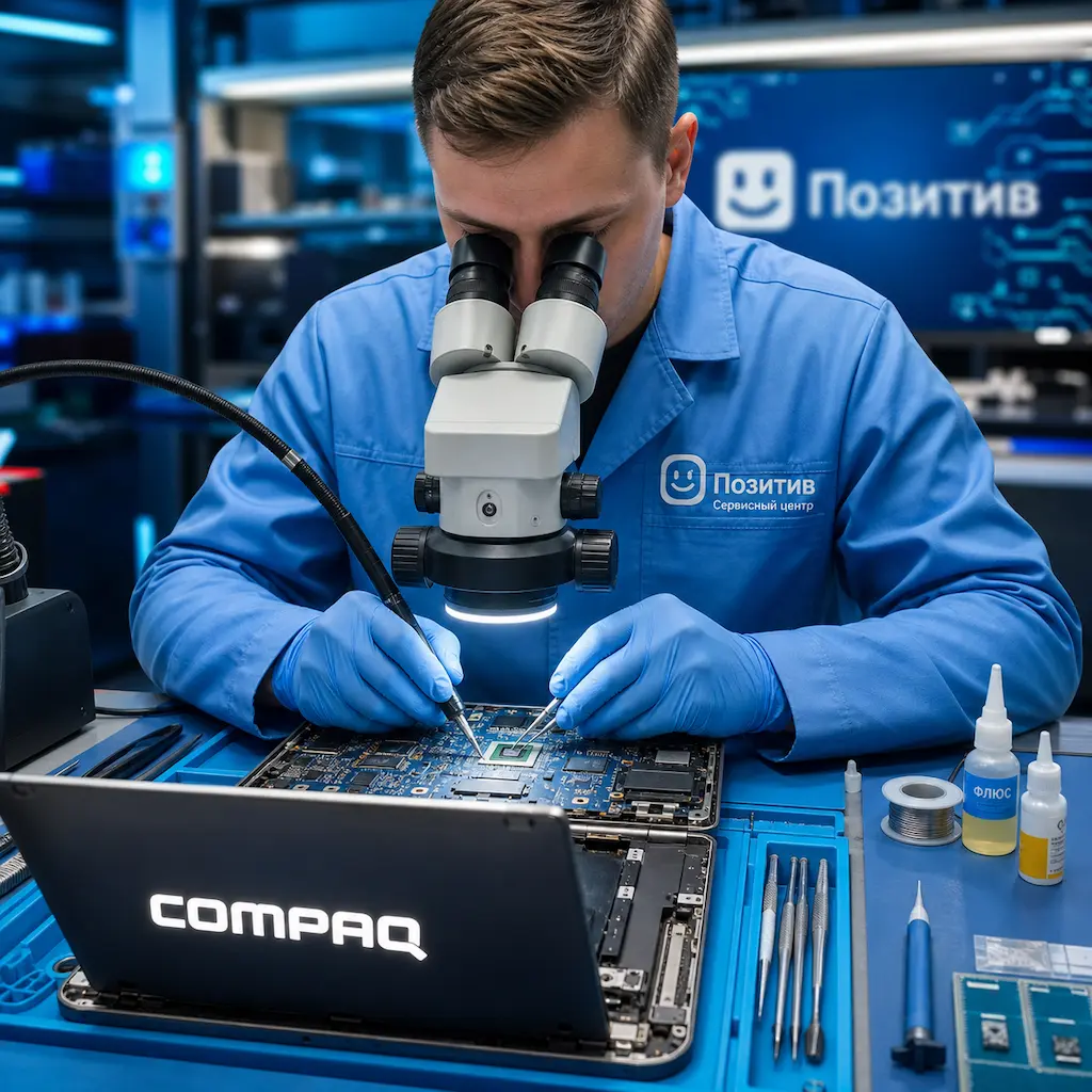 Замена видеокарты ноутбука Compaq в Томилино
