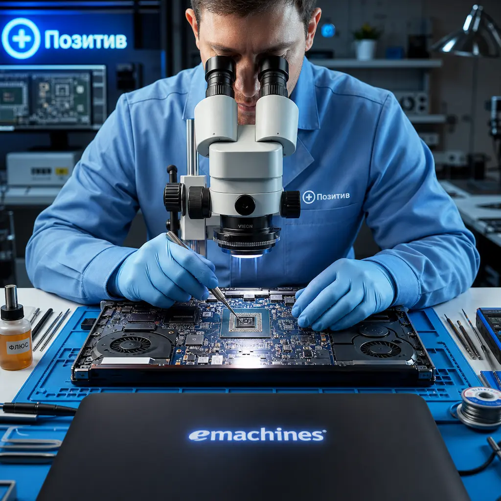 Замена видеокарты ноутбука Emachines в Томилино