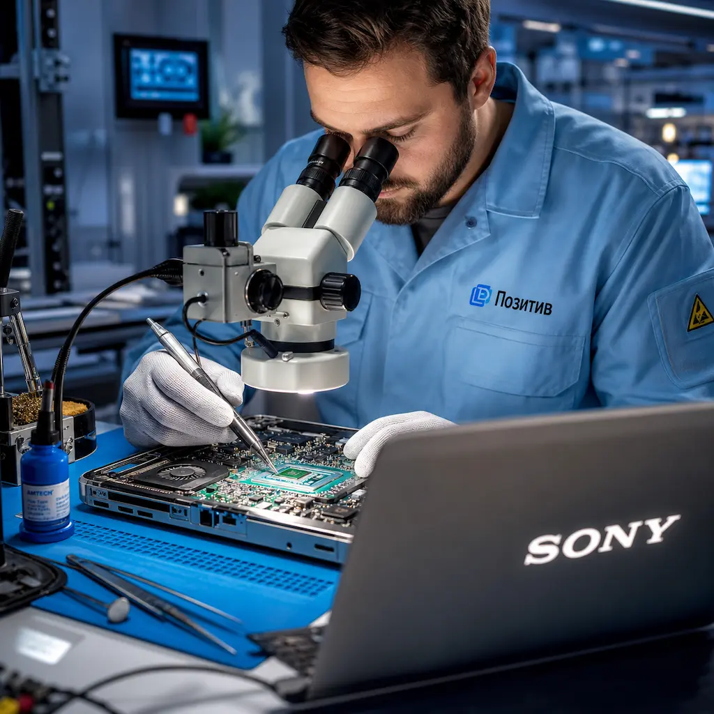 Замена видеокарты ноутбука Sony в Томилино