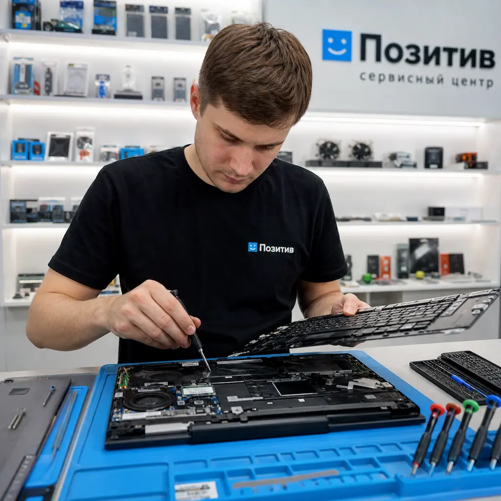 заменить клавиатуру на ноутбуке Samsung в Томилино