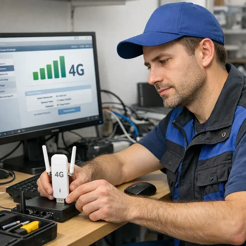 Настройка LTE модема в Томилино