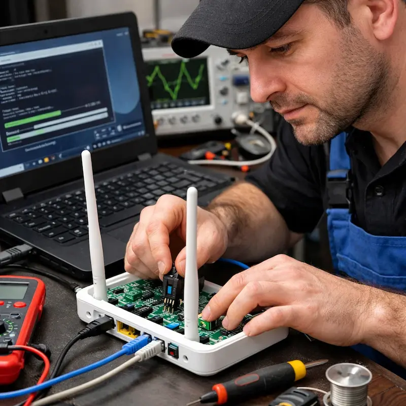 Перепрошивка WiFi роутера в Томилино