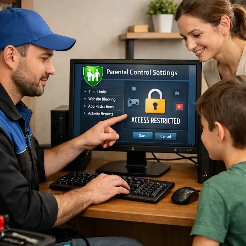 Родительский контроль на компьютере и ноутбуке в Томилино