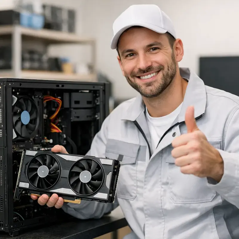 установка видеокарты на ПК в Томилино