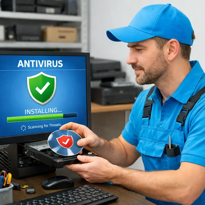 Установка антивируса в Томилино на дому